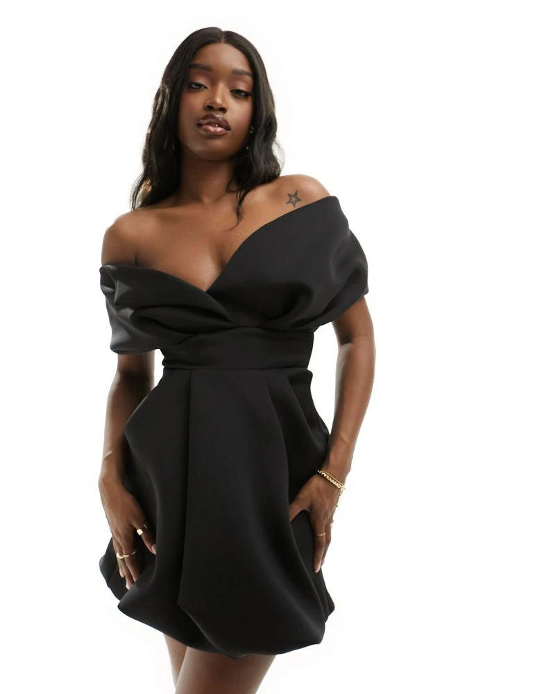 black bodycon dress asos Tzatz Long Tiered Embroidered Dress main image 0