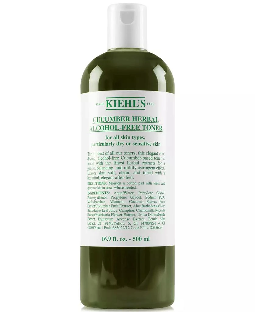 Kiehl's Since 1851 Cucumber Herbal Alcohol-Free Toner, 16.9-oz. 1