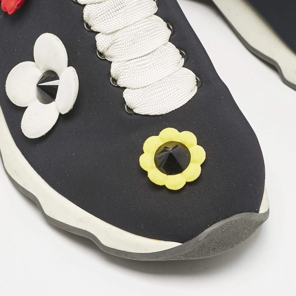 Fendi Fendi Black Neoprene Flowerland Slip On Sneakers Size 39 7