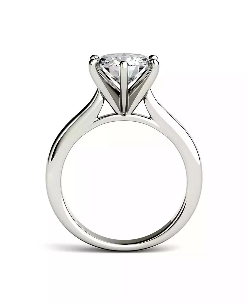 Charles & Colvard Moissanite Solitaire Engagement Ring 1-9/10 ct. t.w. Diamond Equivalent in 14k White, Yellow or Rose Gold 4
