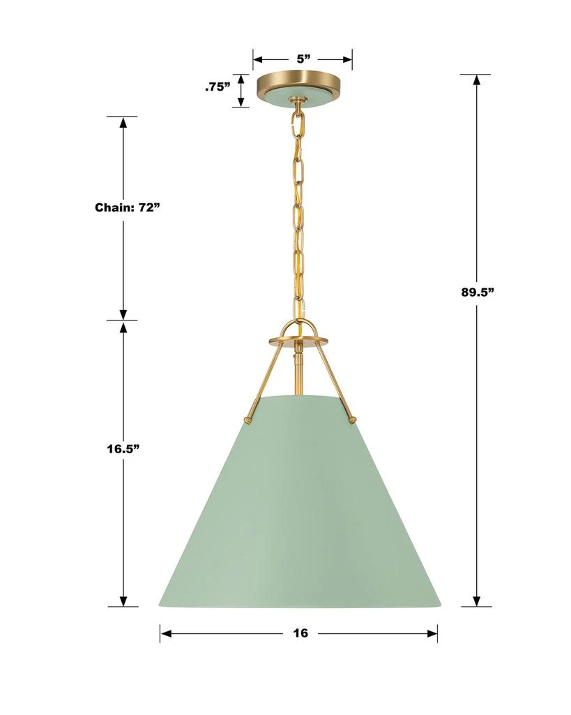 Crystorama Xavier 3-Light Pendant Light 5