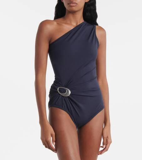 Bottega Veneta Gathered one-shoulder swimsuit 2