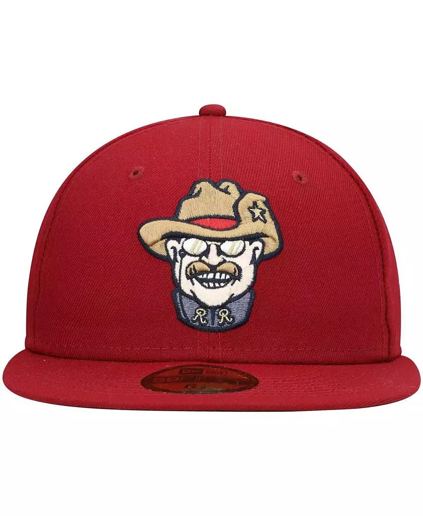 New Era Men's Red Frisco RoughRiders Authentic Collection Team Alternate 59FIFTY Fitted Hat 3