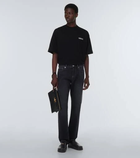 Versace Medusa logo leather mules 2