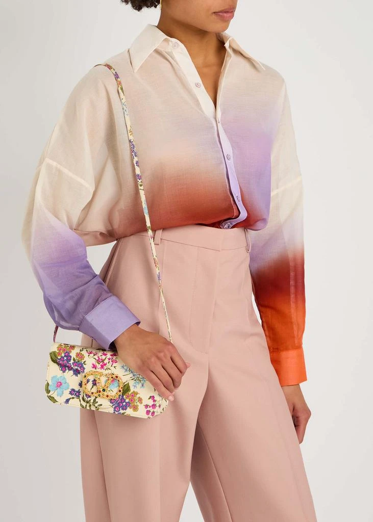 Valentino Locò floral moiré clutch  6