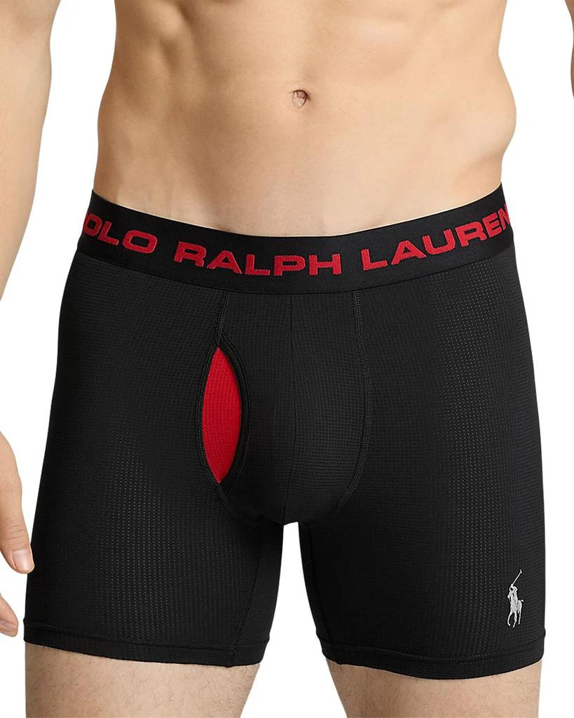 Ralph Lauren Nylon Stretch Moisture Wicking Boxer Briefs, Pack of 3 2
