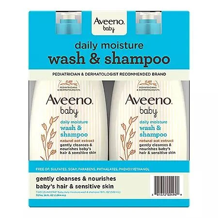 AVEENO Aveeno Baby 2-in-1 Wash and Shampoo, 18 fl. oz., 2 pk. 1