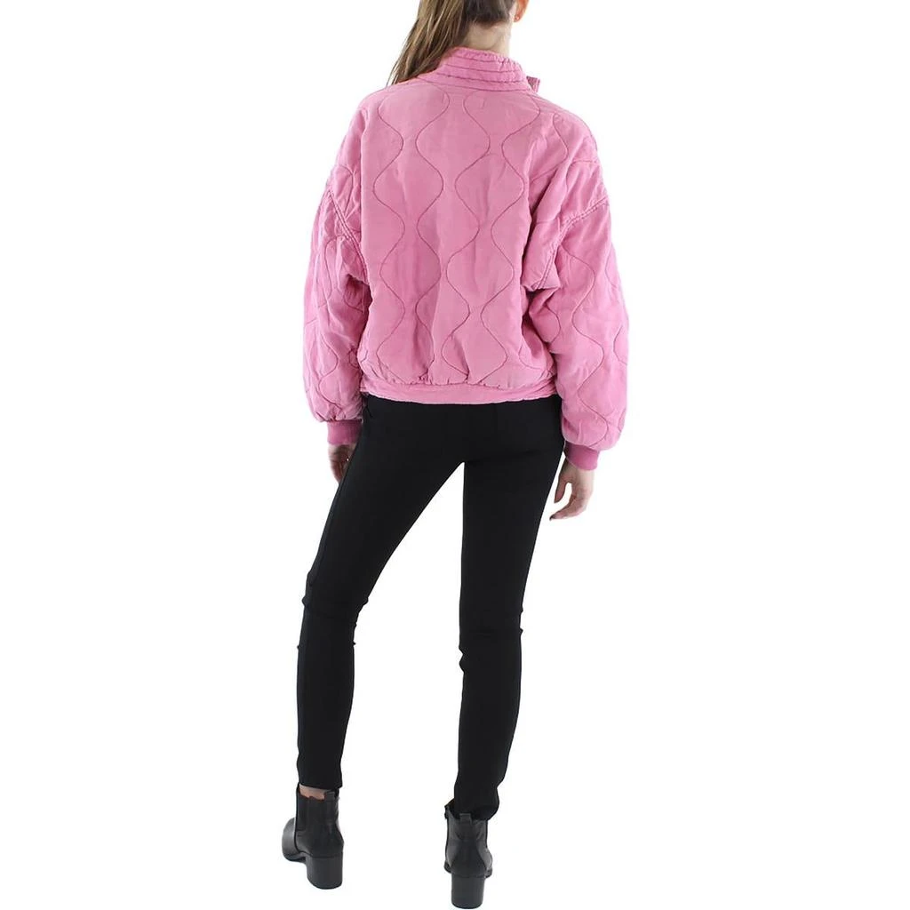 BLANKNYC Womens Quilted Short Bomber Jacket 2