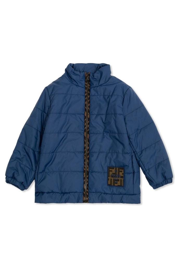 FENDI kids ジャケット Shop Fendi Kids Logo Plaque Zipped Padded Jacket on Sale at