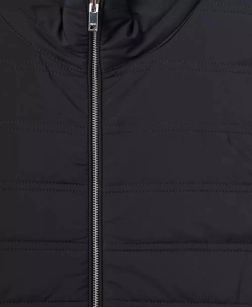 REISS Men
s Hybrid Quilt and Knit Zip-Through Gilet 4