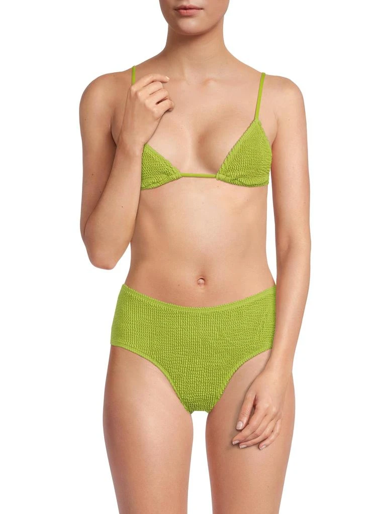 WeWoreWhat Cooper Smocked Bikini Top