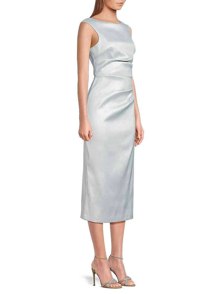 aidan mattox crepe back satin midi dress Aidan Mattox Crepe Back Satin Midi Dress