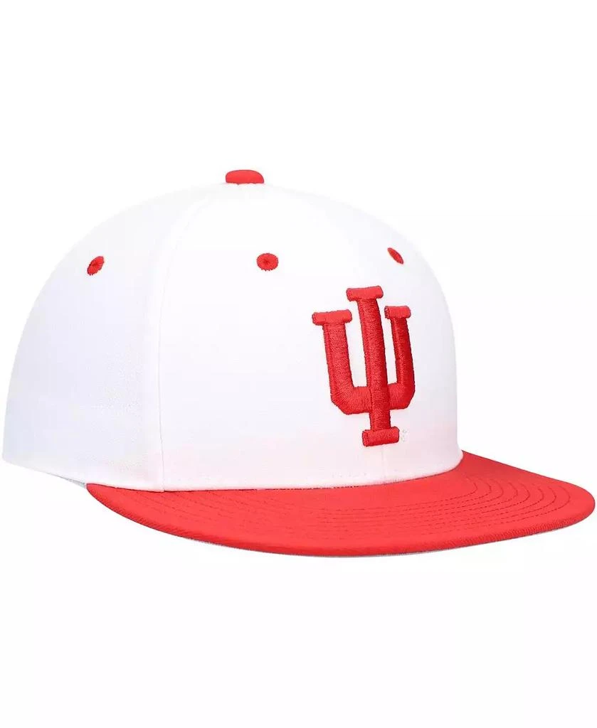 Adidas Men's White Indiana Hoosiers On-Field Baseball Fitted Hat 4