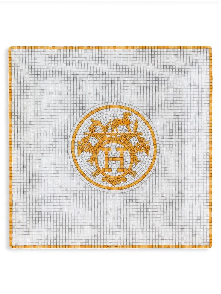La Table Hermes Mosaïque Au 24 Gold Square Plate