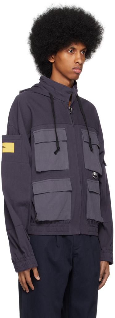 Double Rainbouu Navy Cargo Jacket