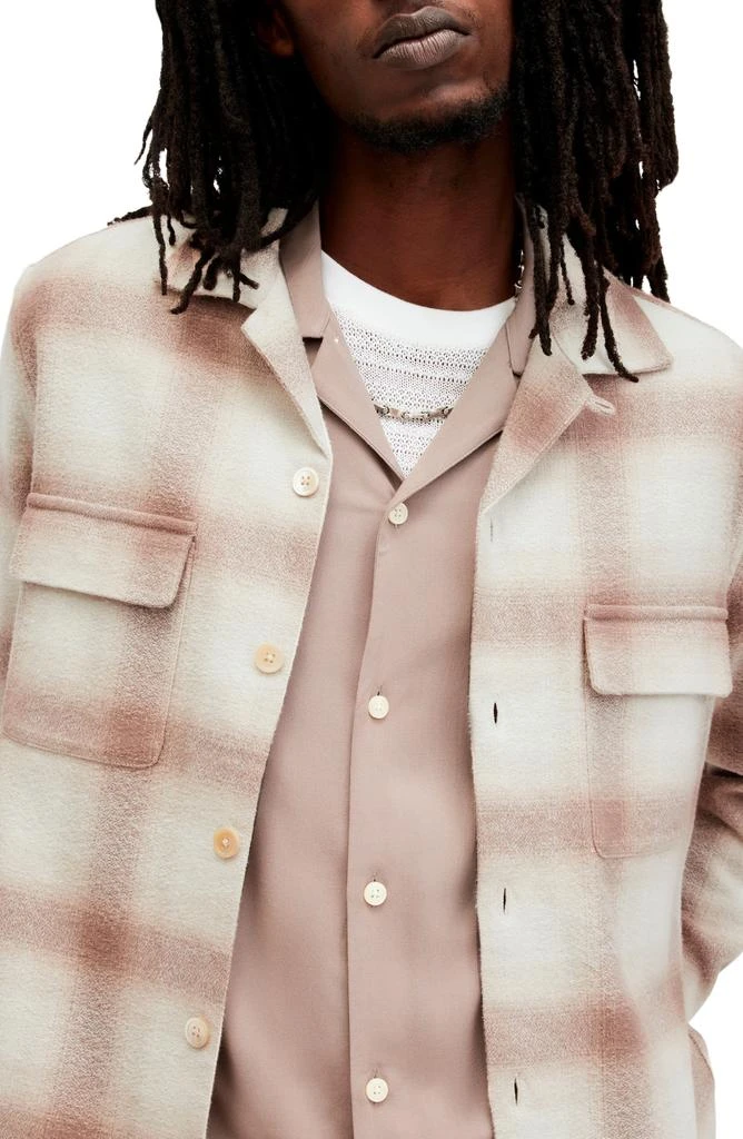 ALL SAINTS Knoll Plaid Shirt Jacket 3