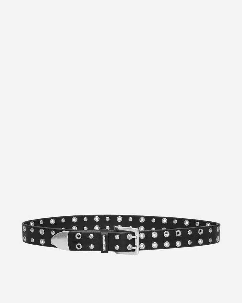 Our Legacy Studded Double Tongue Belt Flecking Black 1