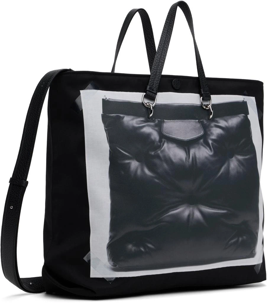 MAISON MARGIELA Black Trompe L'oeil Glam Slam Shopping Tote 3