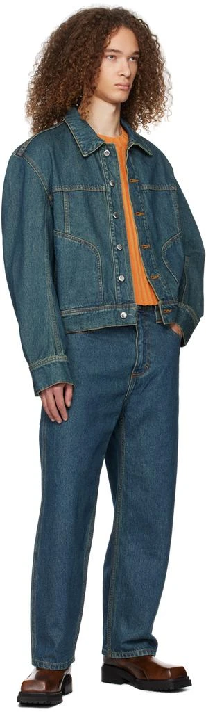 Eckhaus Latta Blue EL Denim Jacket 4