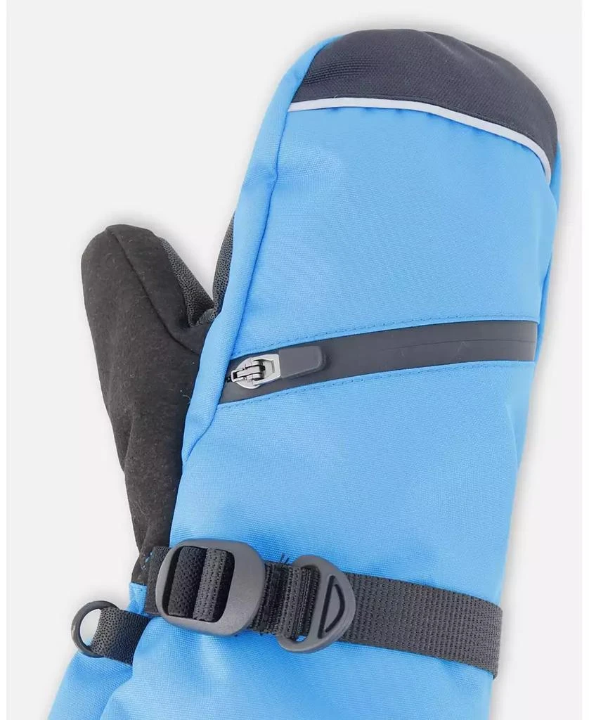 Deux par Deux Boy Winter Mittens Teknik Blue - Child