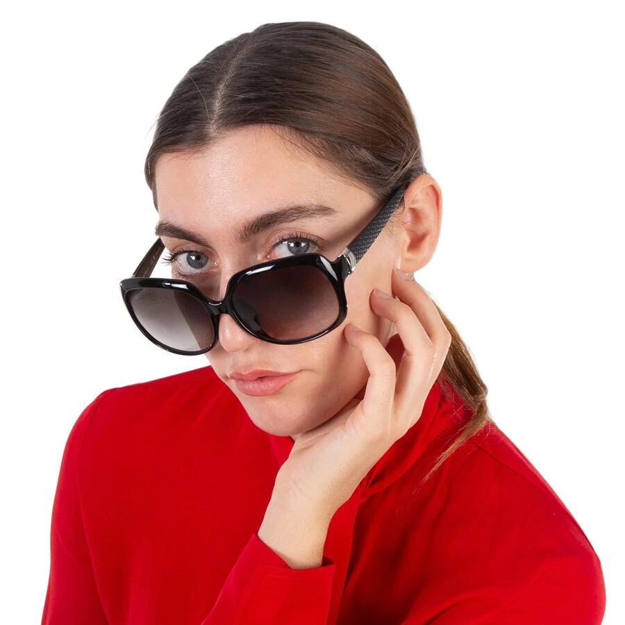 Salvatore Ferragamo Salvatore Ferragamo Grey Gradient Square Ladies Sunglasses SF739SA 001 59 2