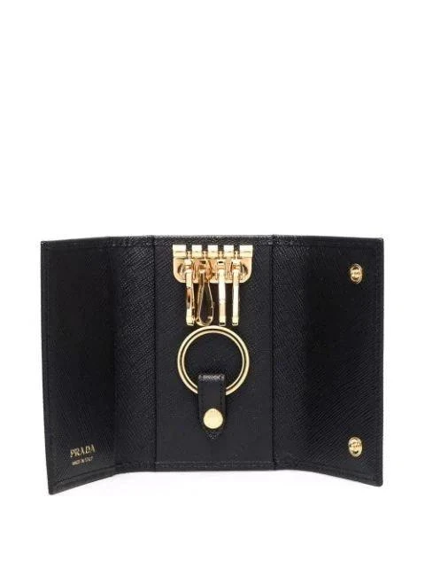 Prada Prada Logo Plaque Tri-Fold Key Case 3