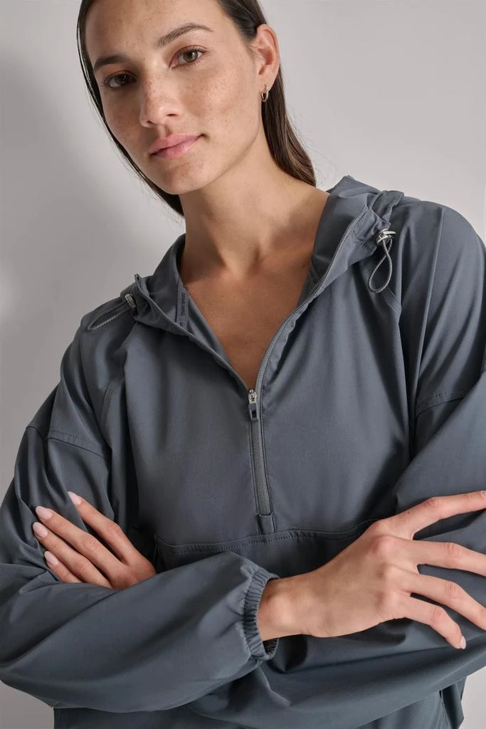 DKNY HALF ZIP PULLOVER WITH HOOD 4