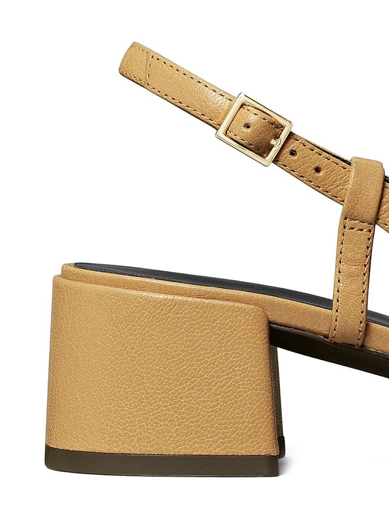 Tory Burch 45MM Cap-Toe Leather Slingback Pumps 4