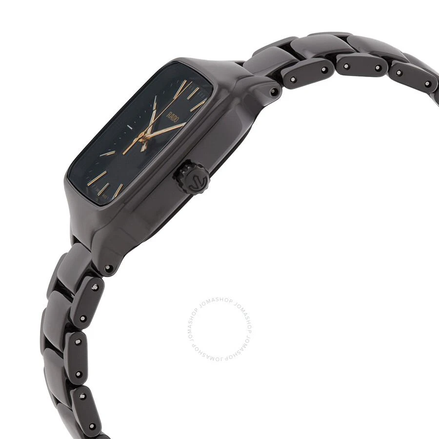 Rado True Square Quartz Black Dial Ladies Watch R27080162 2