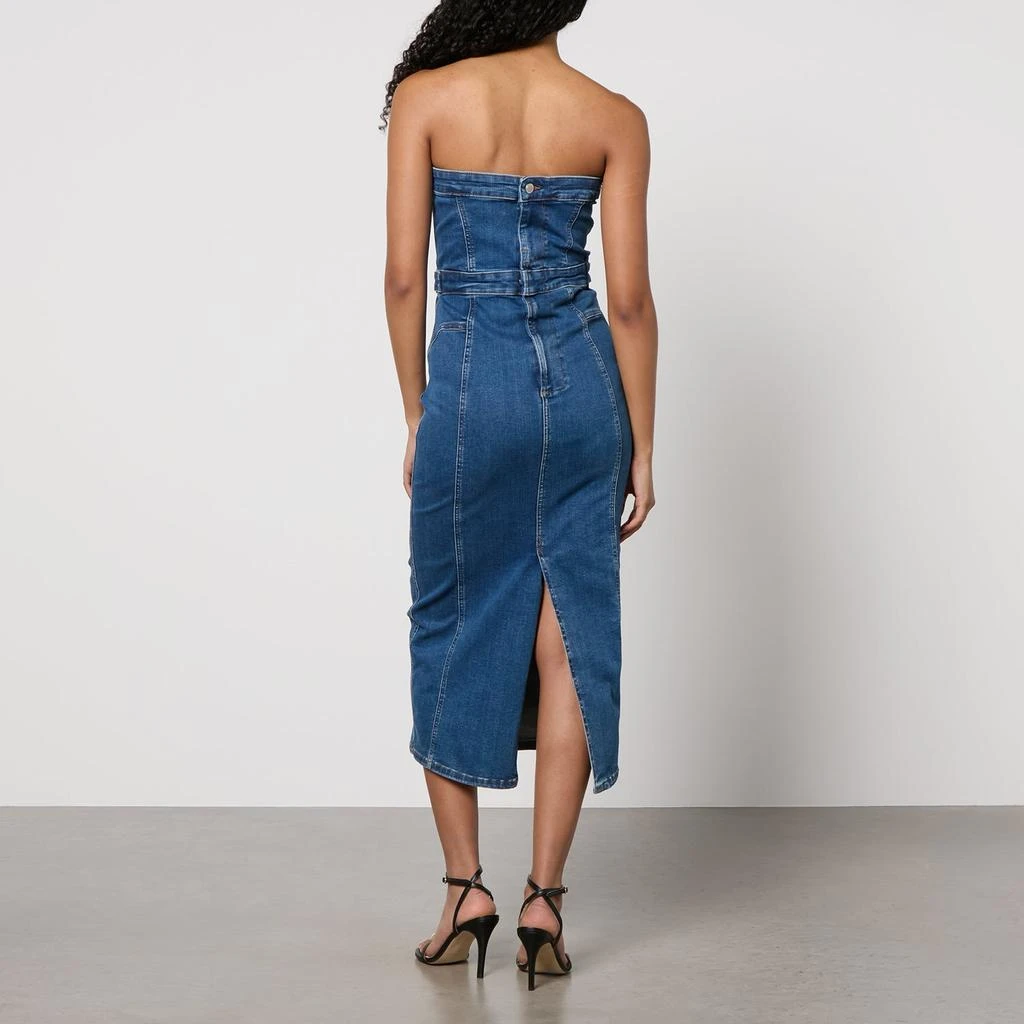 Good American Good American Stretch-Denim Midi Dress 2