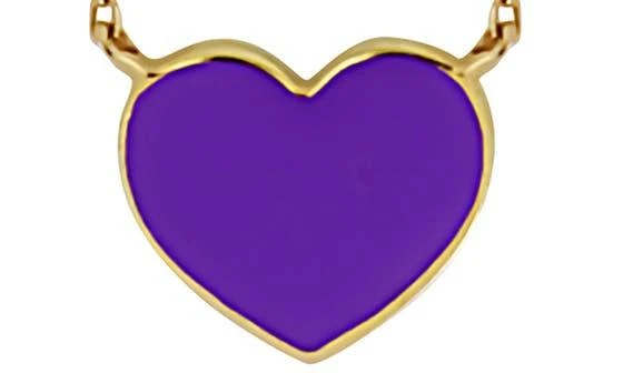 Bony Levy BLG 14K Gold Enamel Heart Pendant Necklace 2