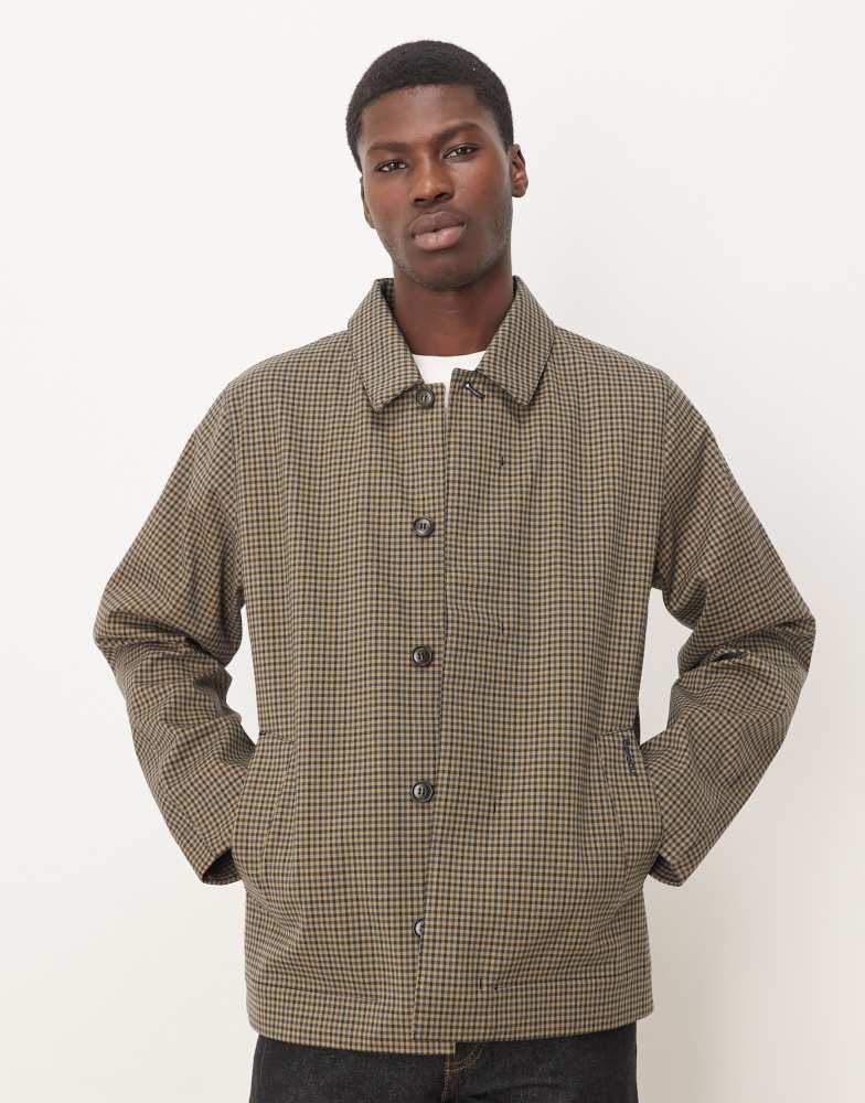 Barbour Barbour Lorden check short showerproof jacket in stone