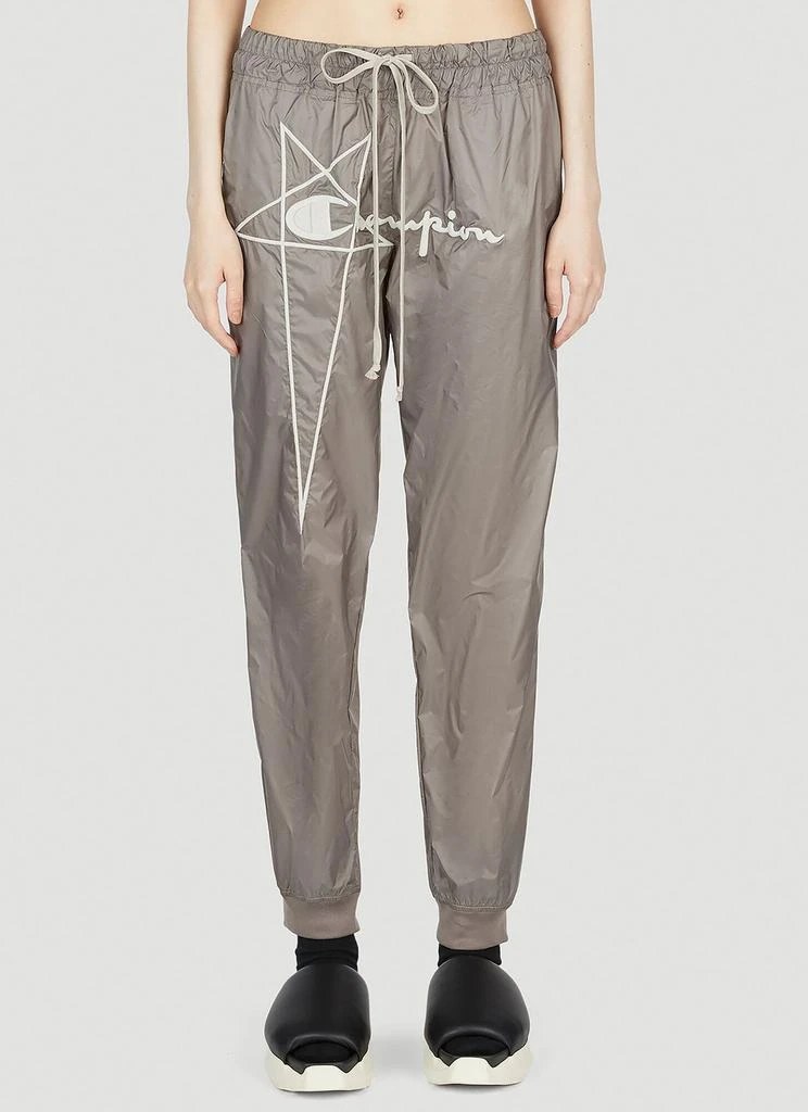 Rick Owens Rick Owens X Champion Logo Embroidered Drawstring Track 