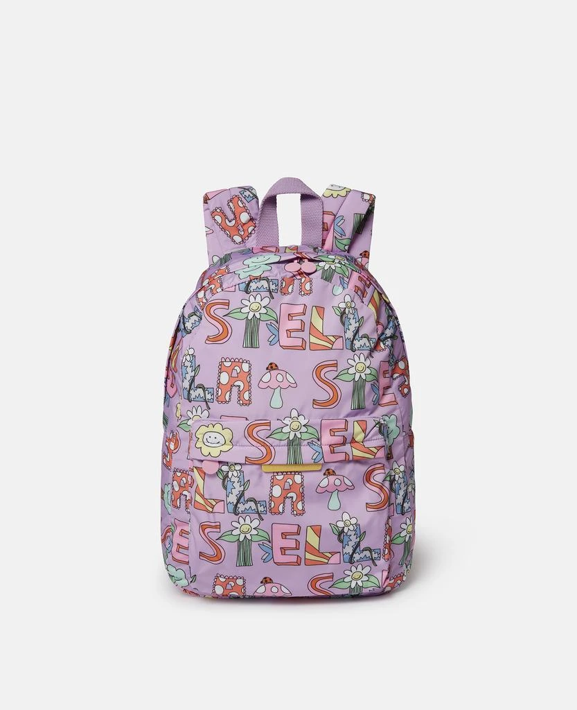 Stella McCartney Stella McCartney - Stella Woodland Lettering Backpack, Purple 1