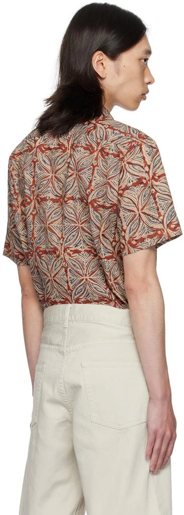 BEAMS PLUS Red Block Print Shirt 3
