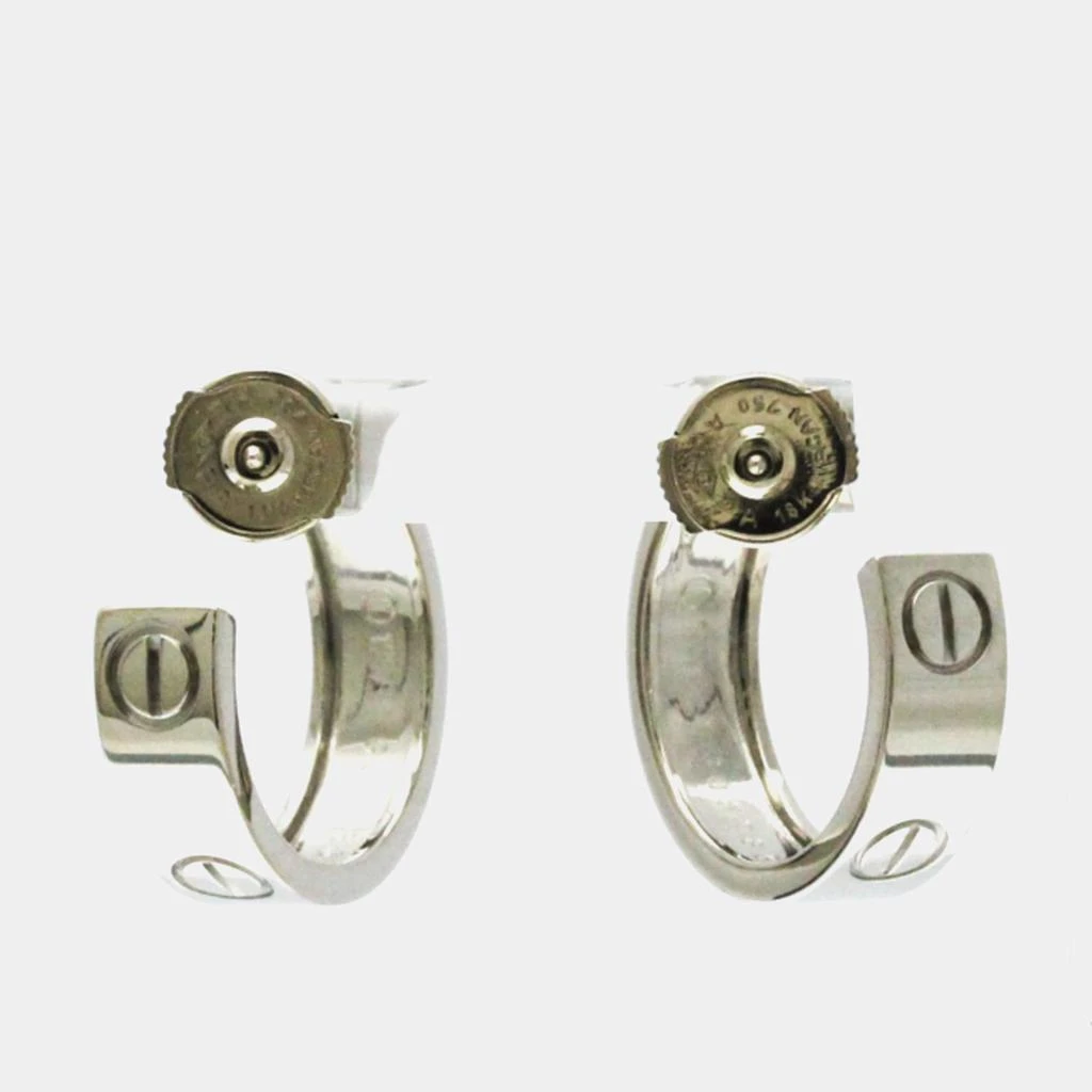 Cartier Cartier 18K White Gold Love Hoop Earrings 2