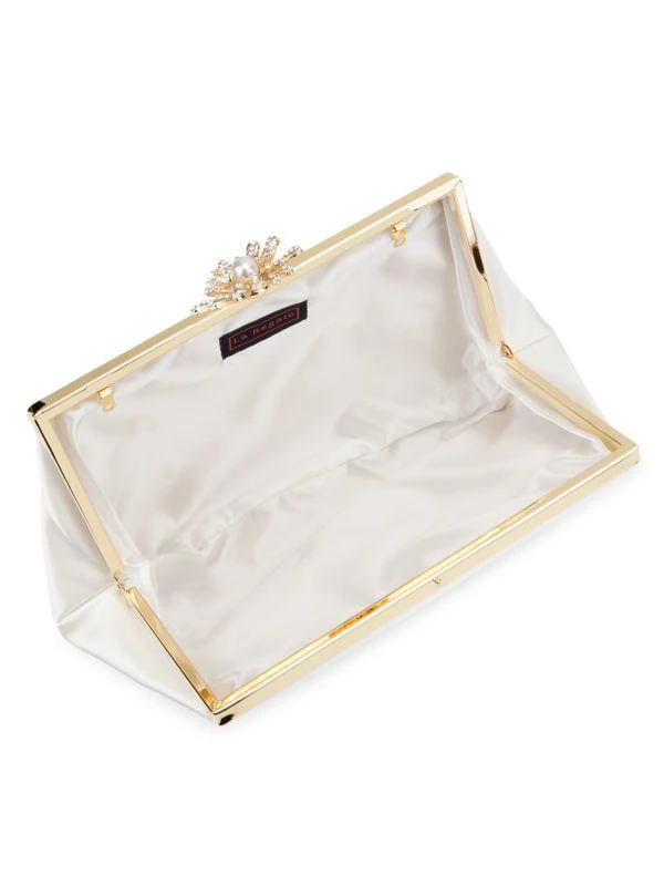 La Regale Embellished Satin Clutch 3