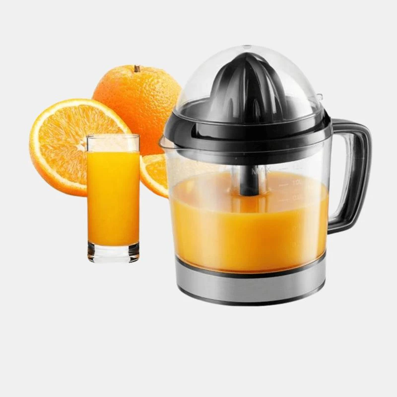 Vigor Power Electric Citrus Juicer Black Stainless Steel for Breakfast soft Drinks STYLE: 1 SET 1