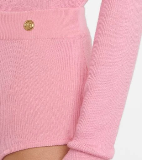 Balmain High-rise knit shorts 4