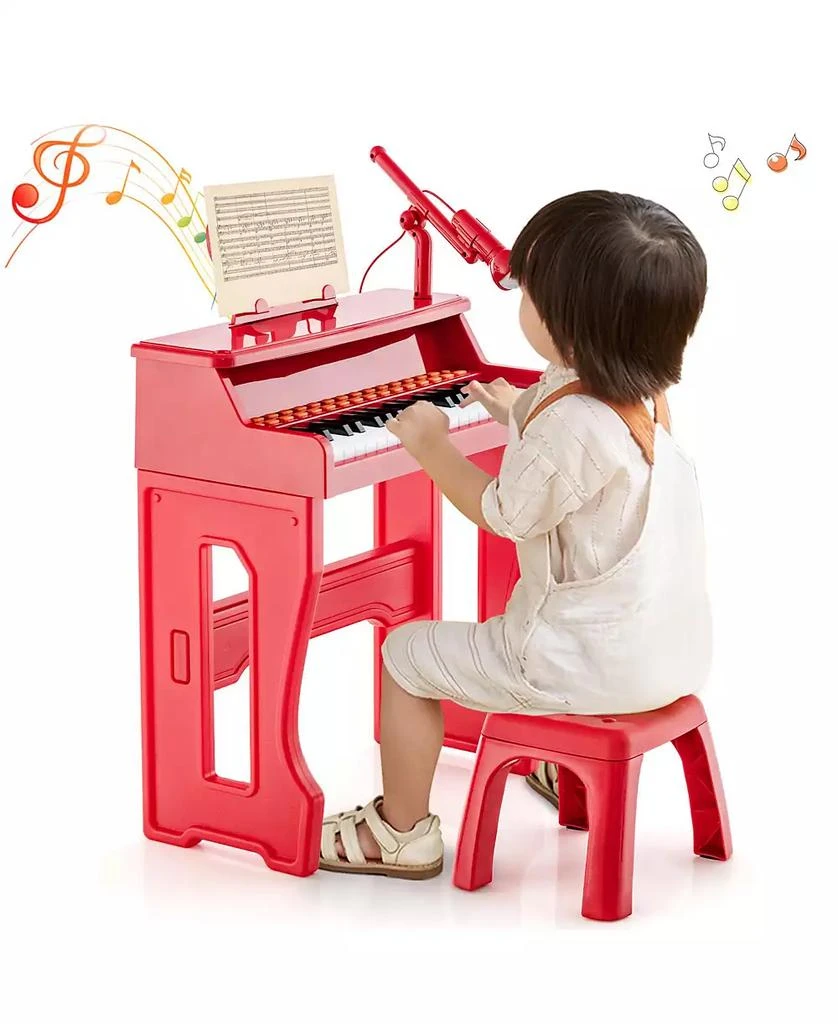 Slickblue 37 Keys Music Piano with Microphone Kids Piano Keyboard with Detachable Music Stand 5