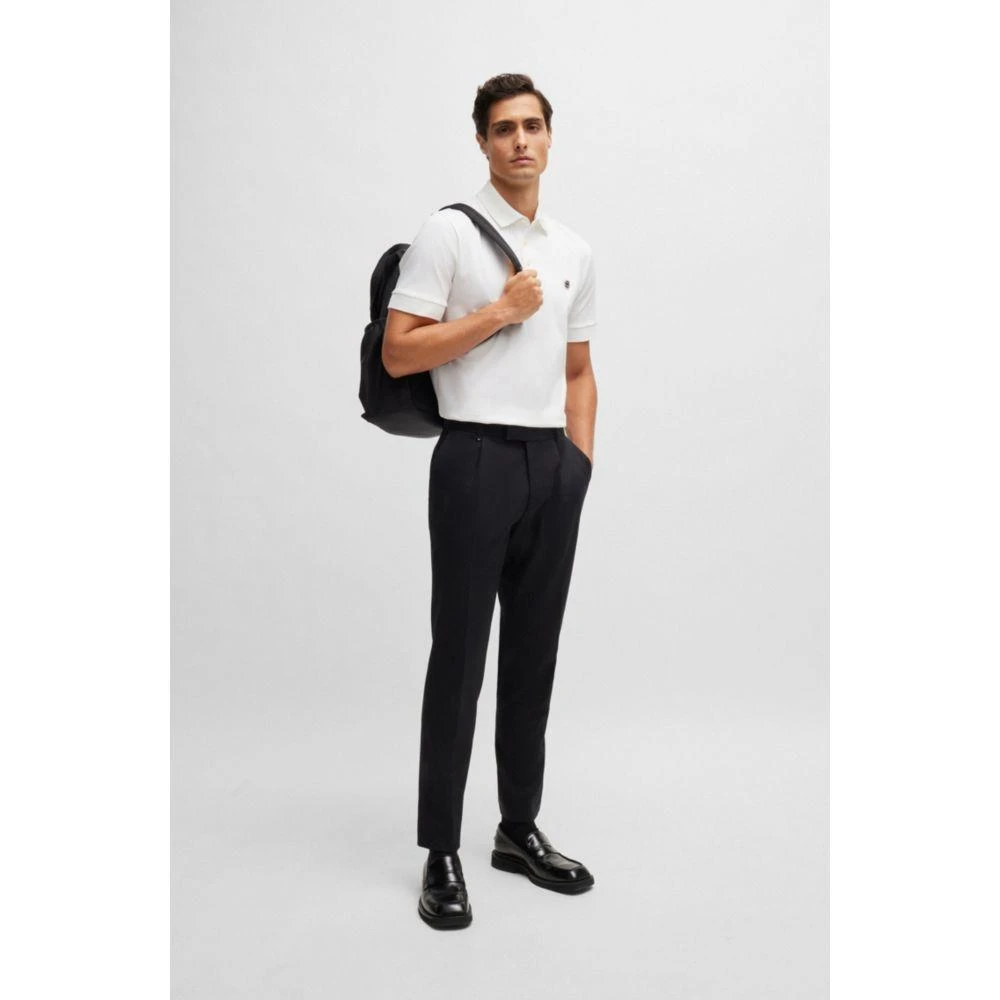 Hugo Boss Mercerized-cotton polo shirt with double monogram 2