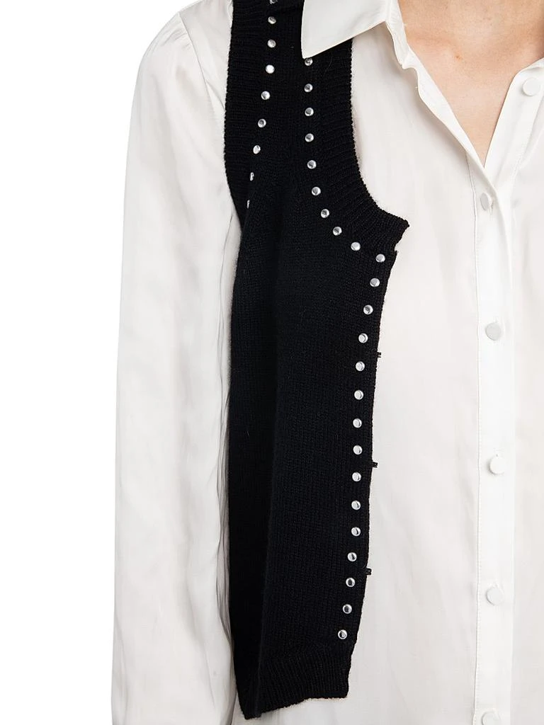 ZADIG
VOLTAIRE Dublin Studded Wool-Cashmere Sweater Vest 6