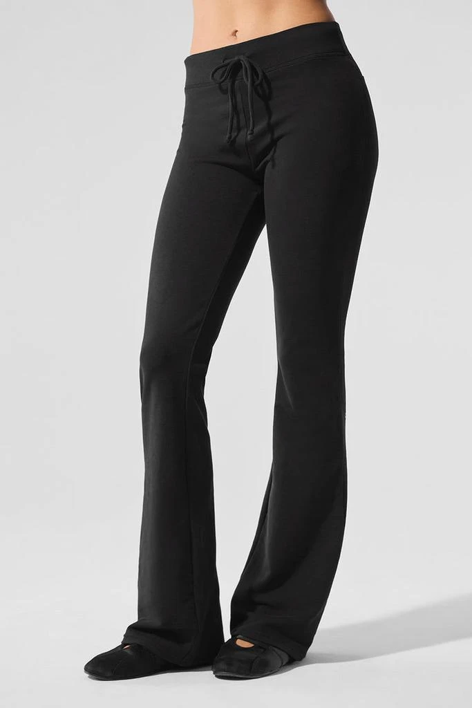 Alo Sway Bootcut Sweatpant - Black 1