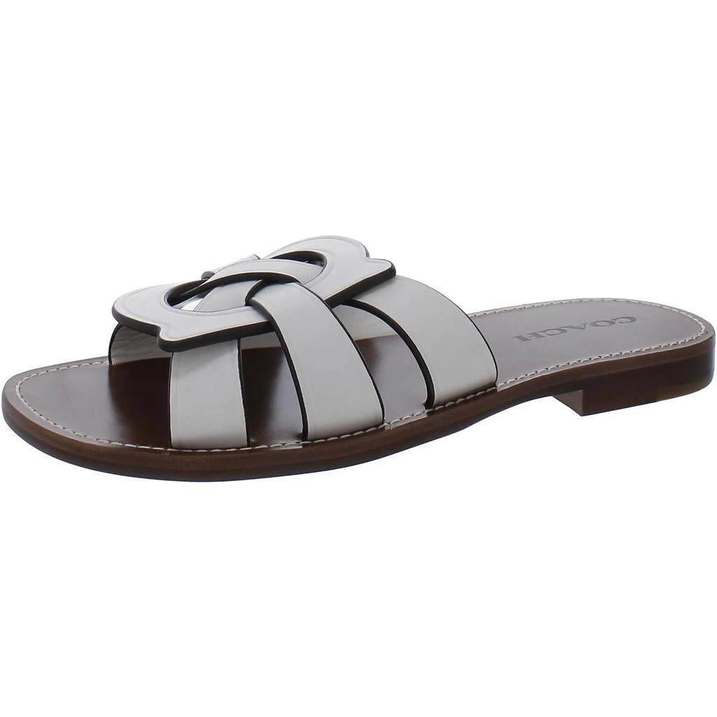 Coach Issa Womens Leather Slip On Flip-Flops 6