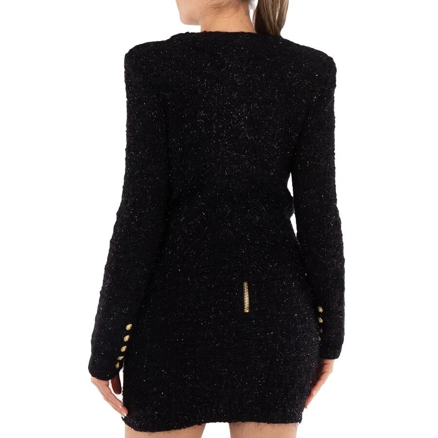 Balmain Button-Fastening Round Neck Tweed Jacket 3