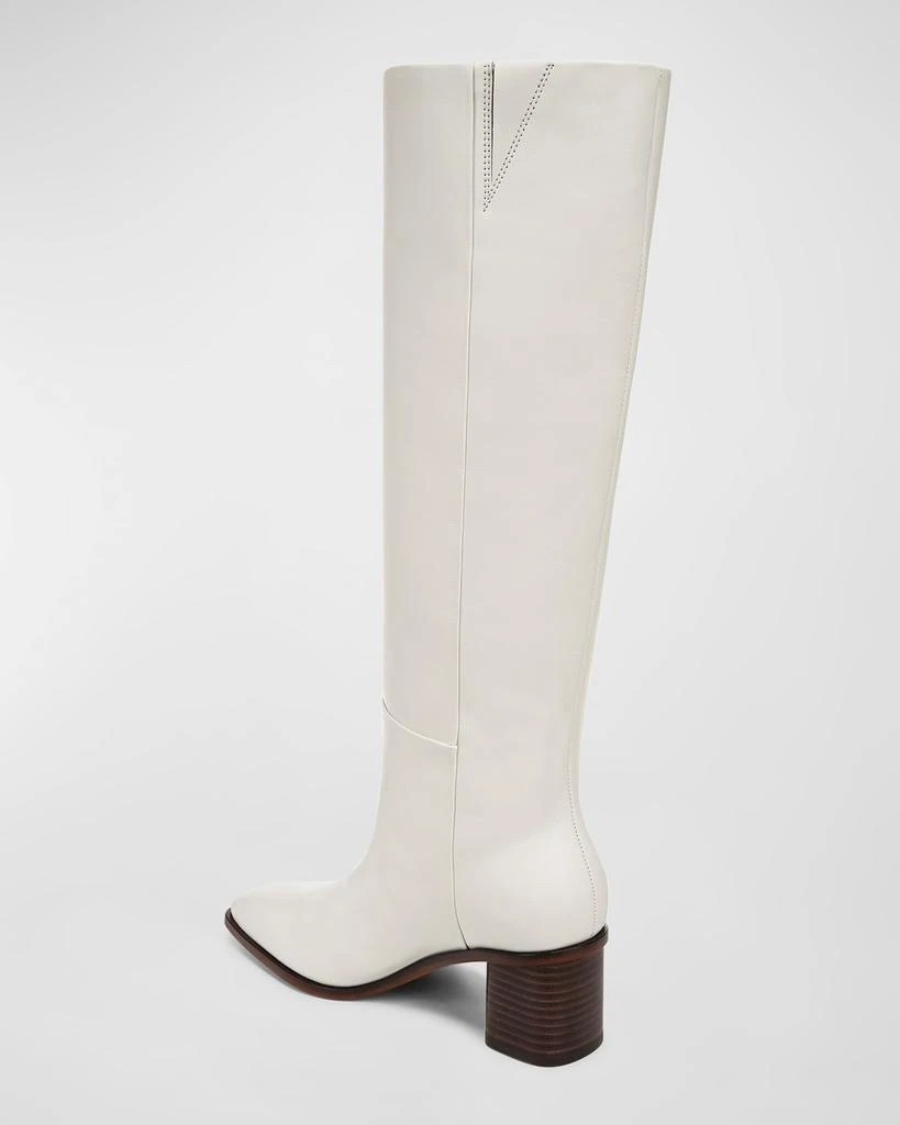 Vince Gerrie Leather Square-Toe Knee Boots 3