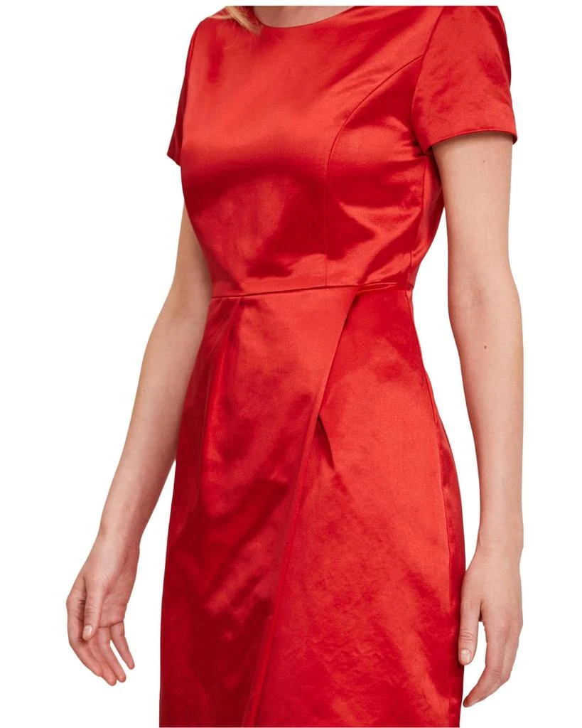 Tyler Boe red satin dress 3