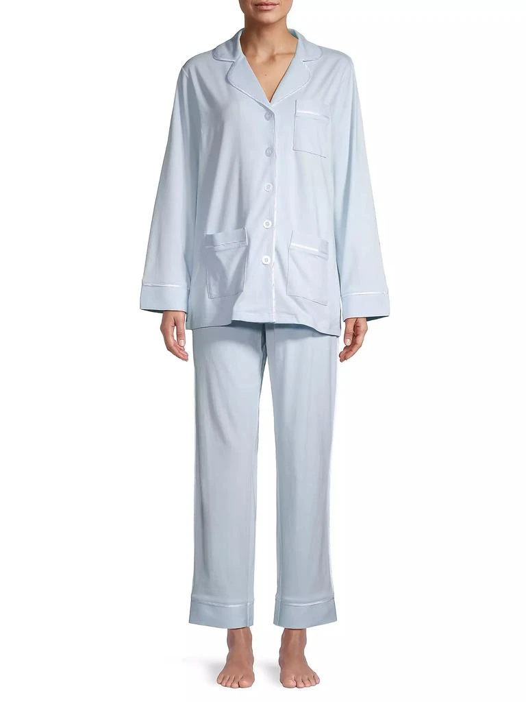 KIP. Monogrammed Cotton-Blend Pajama Set 3