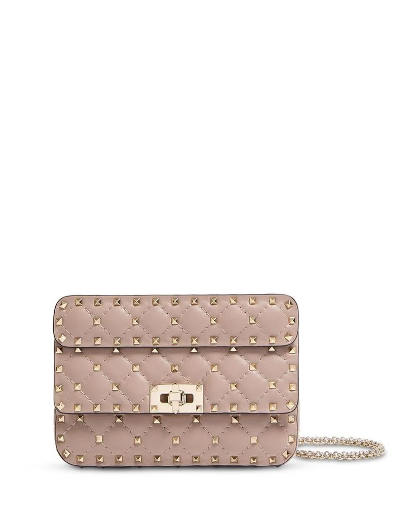 Valentino Small Rockstud Embellished Quilted Leather  display picture 2