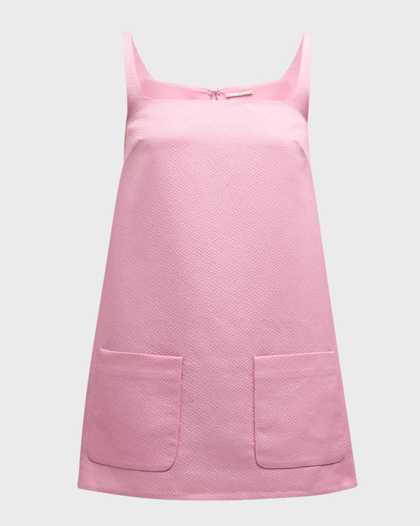 Alexis Prisma Square-Neck Sleeveless Mini Shift Dress